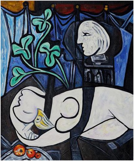 Nude, Green Leaves and Bust (1932) - Pablo Picasso