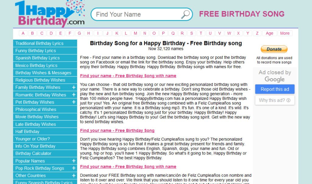 1happybirthday.com - Download FREE Birthday Song With Name - Making ...